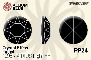 Swarovski XIRIUS Light Flat Back Hotfix (1098) PP24 - Crystal Effect With Silver Foiling - Haga Click en la Imagen para Cerrar