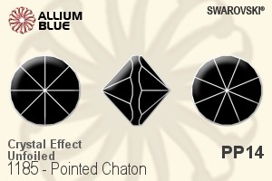 Swarovski Pointed Chaton (1185) PP14 - Crystal Effect Unfoiled - Haga Click en la Imagen para Cerrar