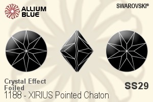 Swarovski XIRIUS Pointed Chaton (1188) SS29 - Crystal Effect With Platinum Foiling - Haga Click en la Imagen para Cerrar