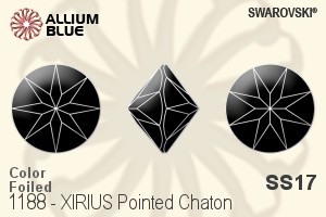 Swarovski XIRIUS Pointed Chaton (1188) SS17 - Color With Platinum Foiling - Haga Click en la Imagen para Cerrar