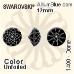 Swarovski Dome (1400) 12mm - Color Unfoiled