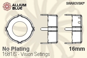 Swarovski Vision Settings (1681/S) 16mm - No Plating