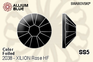 Swarovski XILION Rose Flat Back Hotfix (2038) SS5 - Color With Silver Foiling - Haga Click en la Imagen para Cerrar