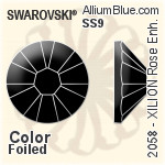 施華洛世奇XILION施亮Rose 進化版 平底石 (2058) SS9 - 顏色 白金水銀底