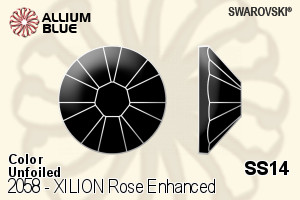 施华洛世奇 XILION 施亮 玫瑰 进化版 平底石 (2058) SS14 - 颜色 无水银底 - 关闭视窗 >> 可点击图片