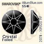 Swarovski XIRIUS Flat Back Hotfix (2078) SS40 - Clear Crystal With Silver Foiling