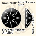 Swarovski XIRIUS Flat Back Hotfix (2078) SS12 - Crystal Effect Unfoiled