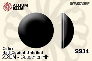 Swarovski Cabochon Flat Back Hotfix (2080/4) SS34 - Colour (Half Coated) Unfoiled - Haga Click en la Imagen para Cerrar