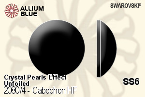 Swarovski Cabochon Flat Back Hotfix (2080/4) SS6 - Crystal Pearls Effect Unfoiled - Click Image to Close