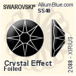 Swarovski XIRIUS Flat Back No-Hotfix (2088) SS40 - Crystal Effect With Platinum Foiling