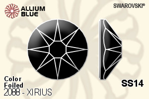 Swarovski XIRIUS Flat Back No-Hotfix (2088) SS14 - Color With Platinum Foiling