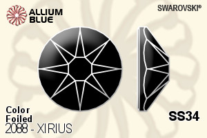 Swarovski XIRIUS Flat Back No-Hotfix (2088) SS34 - Color With Platinum Foiling
