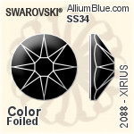 Swarovski XIRIUS Flat Back No-Hotfix (2088) SS34 - Color With Platinum Foiling