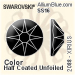 Swarovski XIRIUS Flat Back No-Hotfix (2088) SS16 - Color (Half Coated) Unfoiled
