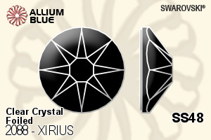 Swarovski XIRIUS Flat Back No-Hotfix (2088) SS48 - Clear Crystal With Platinum Foiling - Haga Click en la Imagen para Cerrar