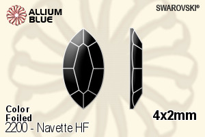 SWAROVSKI 2200 4X2MM BLACK DIAMOND M HF