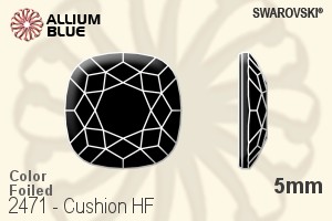施华洛世奇 Cushion 熨底平底石 (2471) 5mm - 颜色 铝质水银底 - 关闭视窗 >> 可点击图片