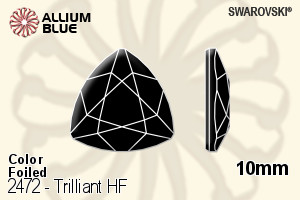 Swarovski Trilliant Flat Back Hotfix (2472) 10mm - Color With Aluminum Foiling - Click Image to Close