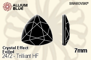施華洛世奇 Trilliant 熨底平底石 (2472) 7mm - 白色（半塗層） 鋁質水銀底 - 關閉視窗 >> 可點擊圖片