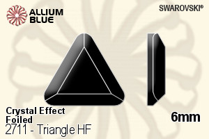 Swarovski Triangle Flat Back Hotfix (2711) 6mm - Crystal Effect With Aluminum Foiling - Haga Click en la Imagen para Cerrar