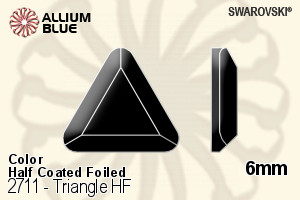 Swarovski Triangle Flat Back Hotfix (2711) 6mm - Color (Half Coated) With Aluminum Foiling - Haga Click en la Imagen para Cerrar