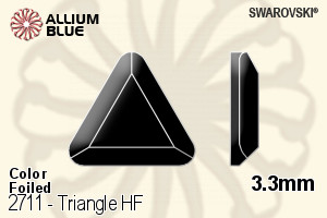 施华洛世奇 Triangle 熨底平底石 (2711) 3.3mm - 颜色 铝质水银底 - 关闭视窗 >> 可点击图片