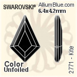 Swarovski Kite Flat Back No-Hotfix (2771) 6.4x4.2mm - Color Unfoiled