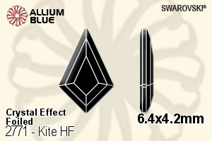 Swarovski Kite Flat Back Hotfix (2771) 6.4x4.2mm - Crystal Effect With Aluminum Foiling - Haga Click en la Imagen para Cerrar