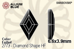 施华洛世奇 Diamond Shape 熨底平底石 (2773) 6.6x3.9mm - 颜色 铝质水银底 - 关闭视窗 >> 可点击图片