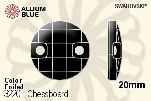 Swarovski Chessboard Sew-on Stone (3220) 20mm - Color With Platinum Foiling - Haga Click en la Imagen para Cerrar
