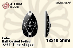 SWAROVSKI 3230 18X10.5MM BLACK DIAMOND SHIMMER F