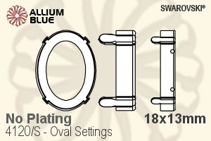 Swarovski Oval Settings (4120/S) 18x13mm - No Plating
