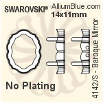 Swarovski Baroque Mirror Settings (4142/S) 14x11mm - No Plating