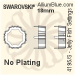Swarovski Jelly Fish Settings (4195/S) 18mm - No Plating