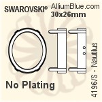 Swarovski Nautilus Settings (4196/S) 30x26mm - No Plating