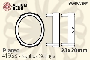 Swarovski Nautilus Settings (4196/S) 23x20mm - Plated - Haga Click en la Imagen para Cerrar
