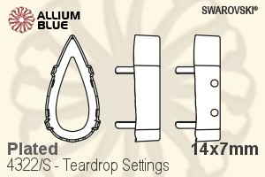 SWAROVSKI 4322/S 14X7MM 3PH2OH