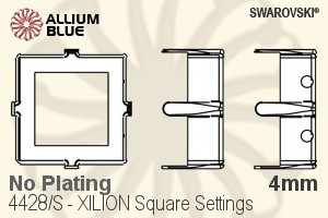 施華洛世奇XILION施亮正方形花式石爪托 (4428/S) 4mm - 無鍍層 - 關閉視窗 >> 可點擊圖片