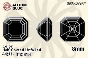 Swarovski Imperial Fancy Stone (4480) 8mm - Color (Half Coated) Unfoiled - Click Image to Close