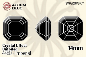 Swarovski Imperial Fancy Stone (4480) 14mm - Crystal Effect Unfoiled - Haga Click en la Imagen para Cerrar