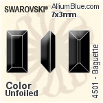 Swarovski Baguette Fancy Stone (4501) 7x3mm - Color Unfoiled