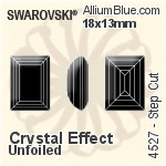 Swarovski Step Cut Fancy Stone (4527) 18x13mm - Crystal Effect Unfoiled