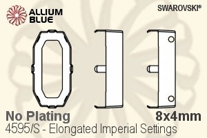施華洛世奇 Elongated Imperial花式石爪托 (4595/S) 8x4mm - 無鍍層 - 關閉視窗 >> 可點擊圖片