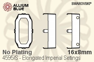 施華洛世奇 Elongated Imperial花式石爪托 (4595/S) 16x8mm - 無鍍層 - 關閉視窗 >> 可點擊圖片