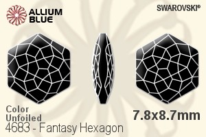 施華洛世奇 Fantasy Hexagon 花式石 (4683) 7.8x8.7mm - 顏色 無水銀底 - 關閉視窗 >> 可點擊圖片
