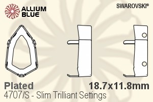 施華洛世奇 Slim Trilliant花式石爪托 (4707/S) 18.7x11.8mm - 鍍面 - 關閉視窗 >> 可點擊圖片