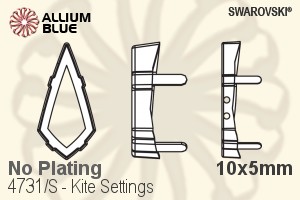 Swarovski Kite Settings (4731/S) 10x5mm - No Plating