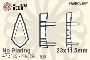 施华洛世奇 Kite花式石爪托 (4731/S) 23x11.5mm - 无镀层 - 关闭视窗 >> 可点击图片