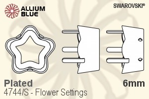 施華洛世奇 Flower花式石爪托 (4744/S) 6mm - 鍍面 - 關閉視窗 >> 可點擊圖片