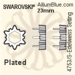 施华洛世奇 Edelweiss花式石爪托 (4753/S) 23mm - 镀面